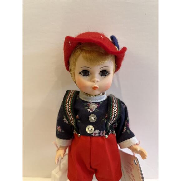 1988 Madame Alexander “Hansel” 8” Doll W/ Square White Lunchbox & Orig Box #453 - Picture 2 of 9